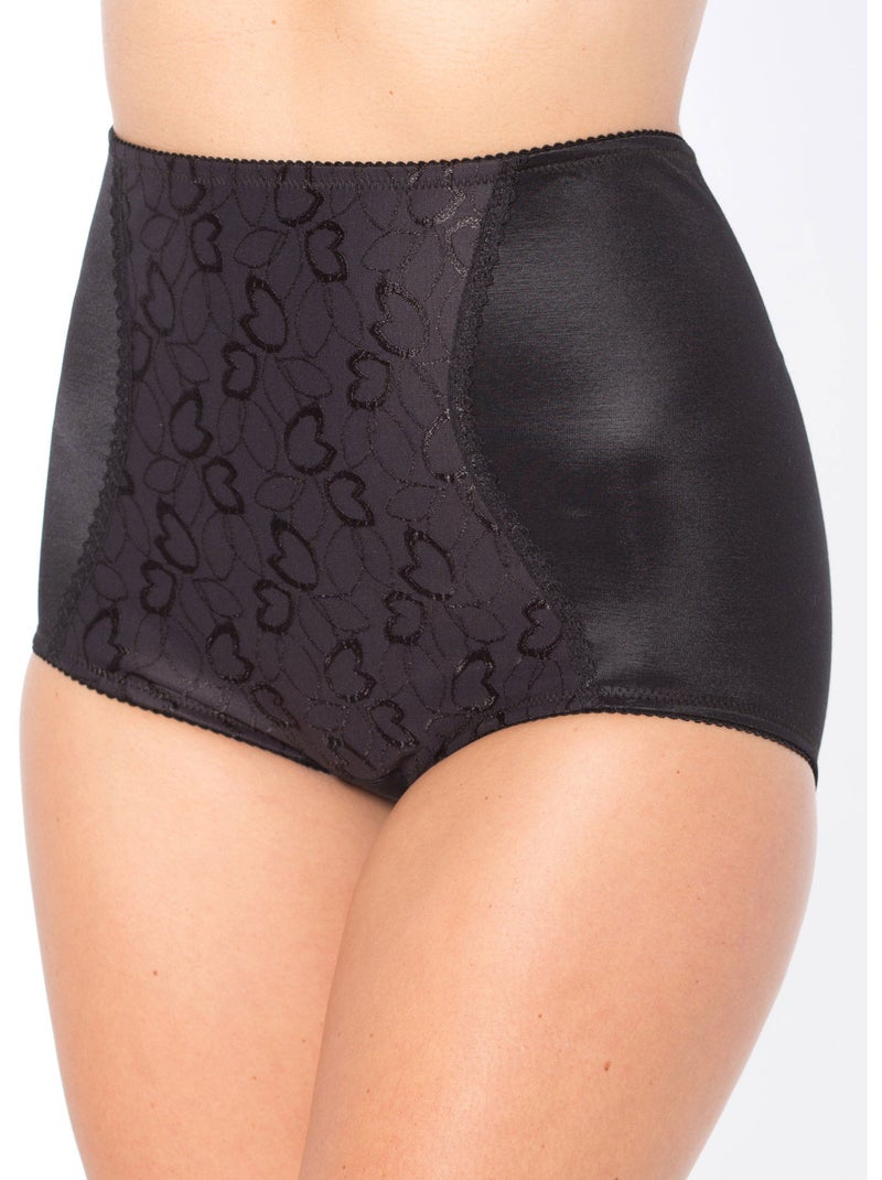 Gaine-culotte à plastron brodé - DAXON Noir Noir - Kiabi