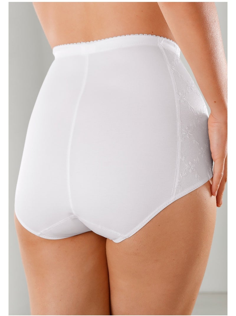 Gaine-culotte taille haute ventre plat - Afibel Blanc - Kiabi