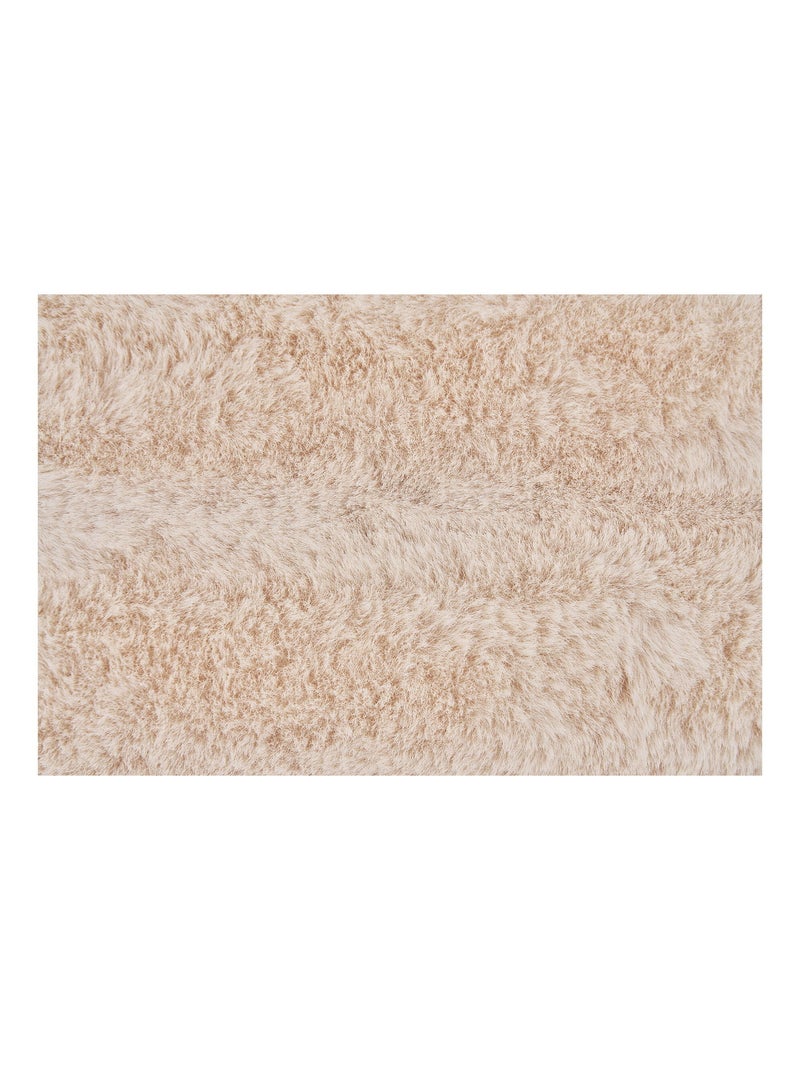 Galena Plaid - Plaid, fourrure synthétique, blanc 130x180 cm Blanc - Kiabi
