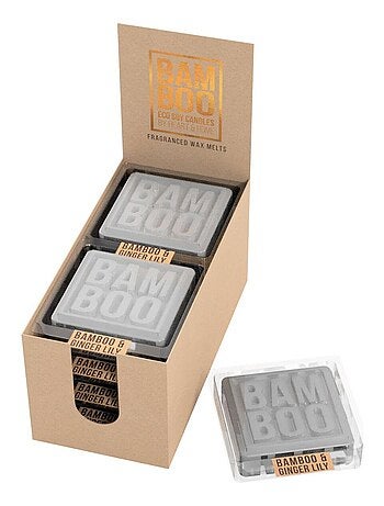 Galet de cire bambou gingembre heart and home