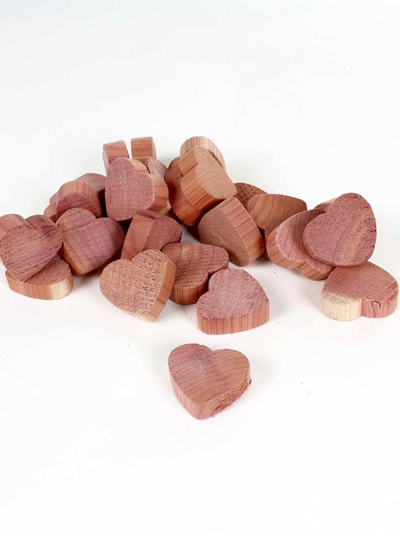 Galets 'coeurs' en bois de cèdre anti-mites rose - Kiabi