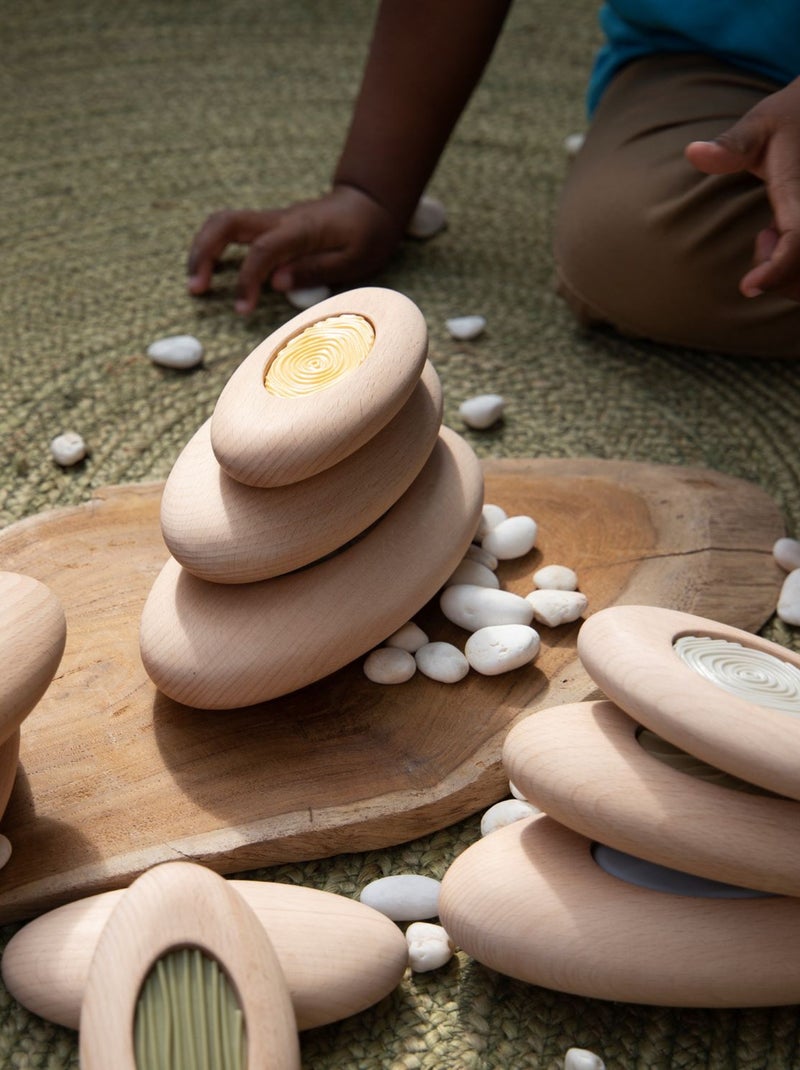 Galets sensoriels à empiler Beige - Kiabi