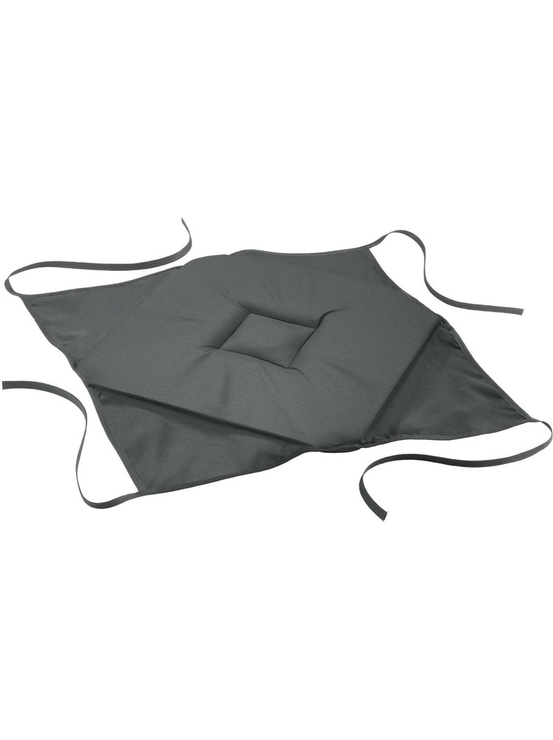 GALETTE 4 RABATS POLYESTER UNI ESSENTIEL Gris béton - Kiabi