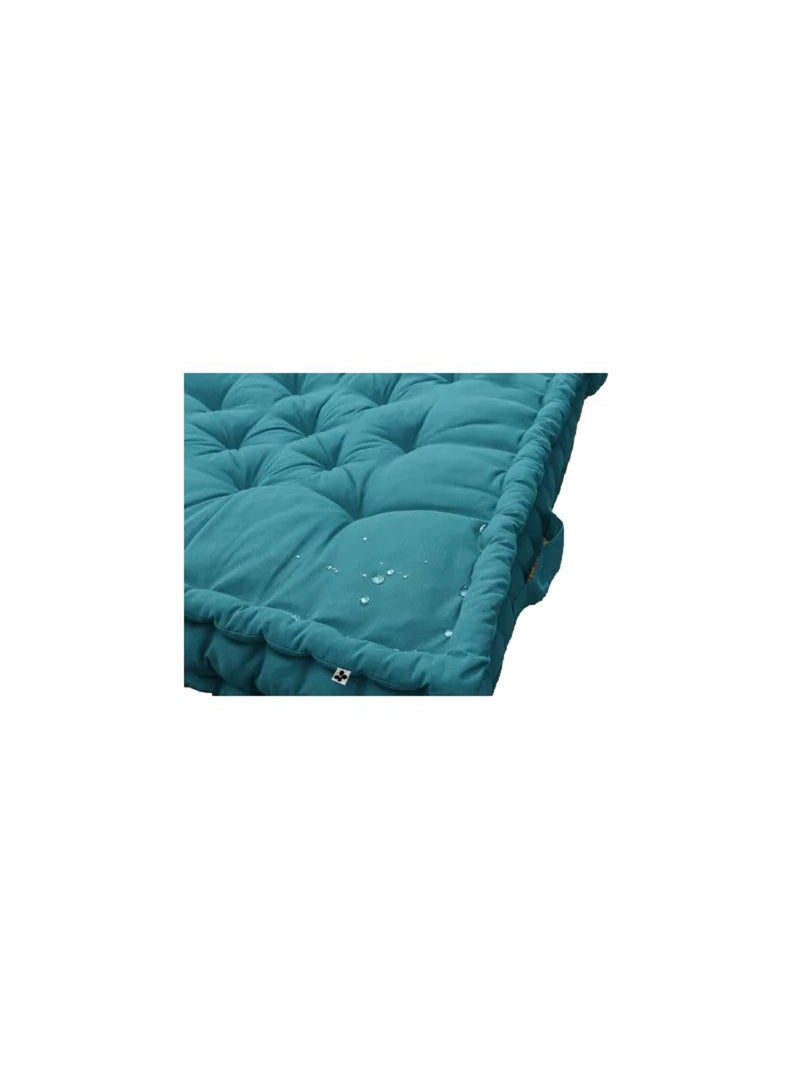 Galette de chaise -  L'effet papillon - 100% Coton Bleu paon - Kiabi