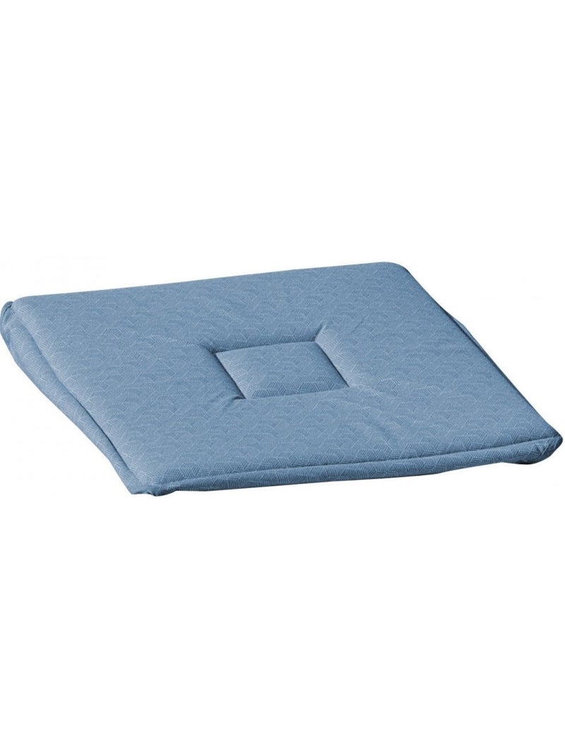 Galette de chaise 38 x 38 cm Geo lift bleu Bleu - Kiabi