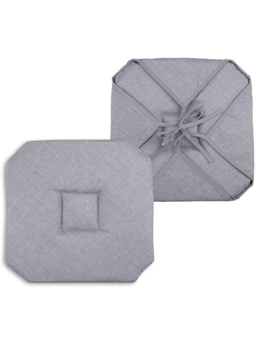 Galette de chaise 4 rabats chinée - Kiabi
