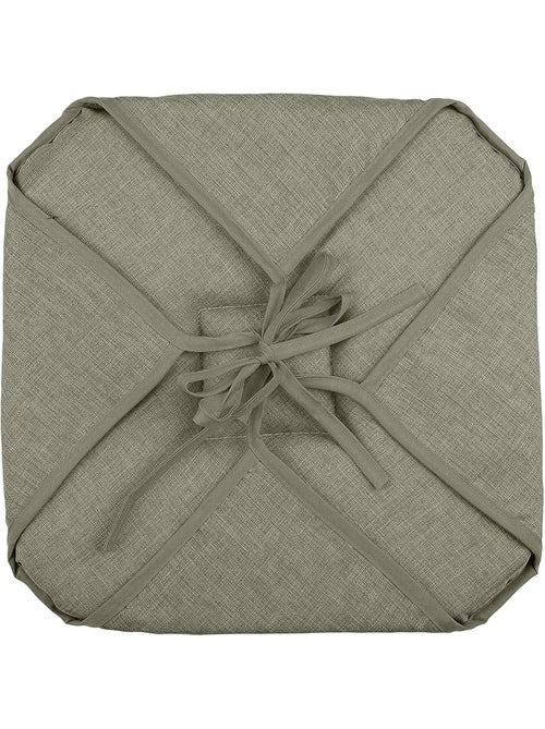 Galette de chaise 4 rabats chinée - Kiabi