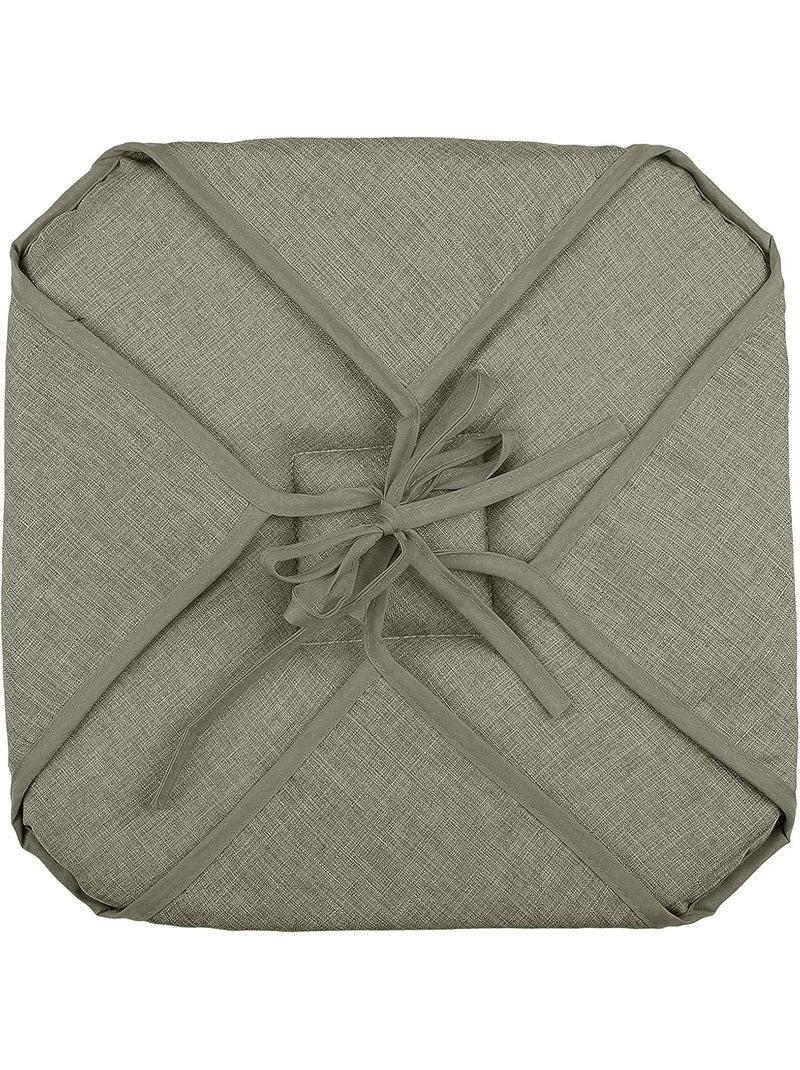 Galette de chaise 4 rabats chinée Lichen - Kiabi