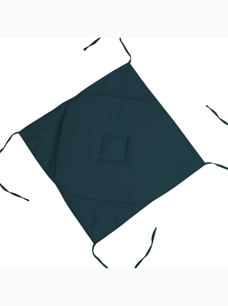Galette de chaise 4 rabats Collection Nelsen Bleu cobalt - Kiabi