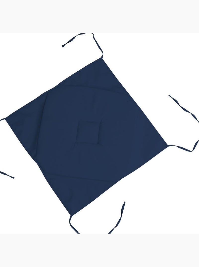 Galette de chaise 4 rabats Collection Nelsen Bleu pétrole - Kiabi
