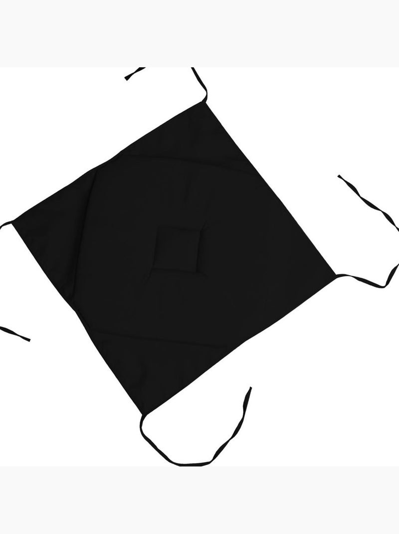 Galette de chaise 4 rabats Collection Nelsen Noir - Kiabi