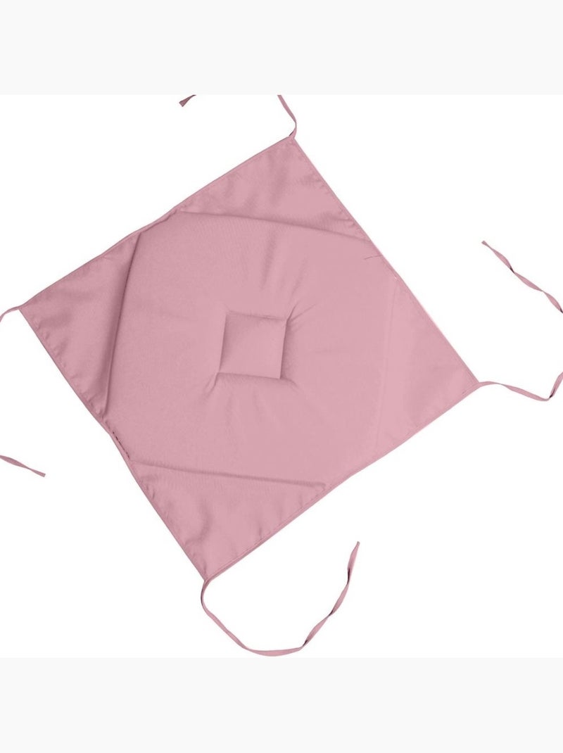 Galette de chaise 4 rabats Collection Nelsen Rose poudré - Kiabi