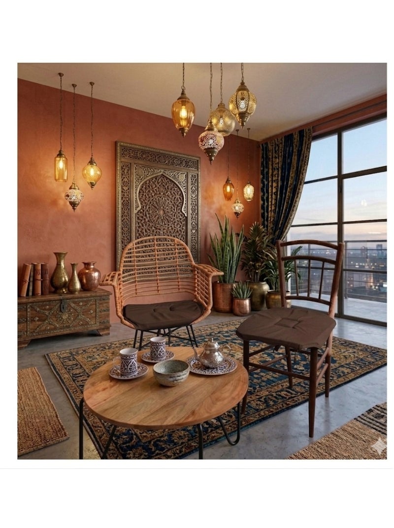 Galette de chaise 4 rabats Collection Nelsen Taupe - Kiabi