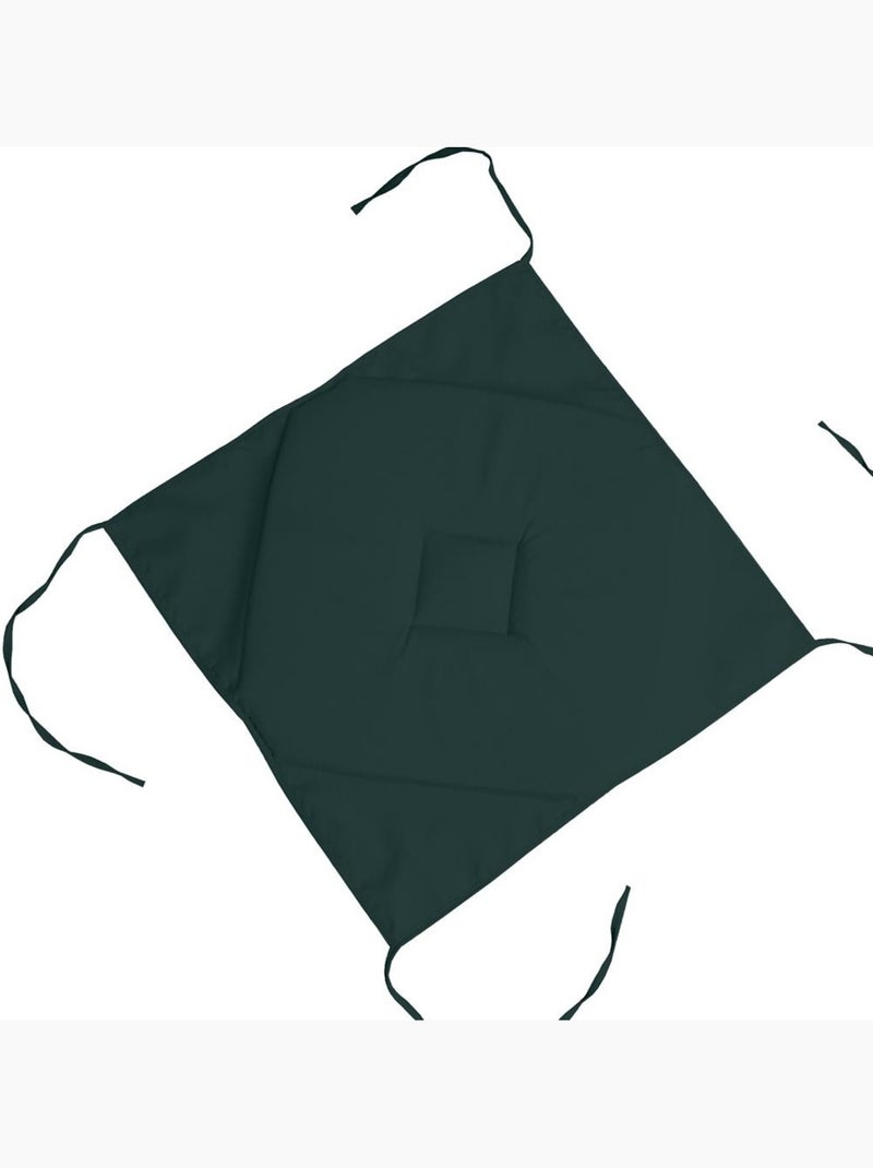 Galette de chaise 4 rabats Collection Nelsen Vert émeraude - Kiabi