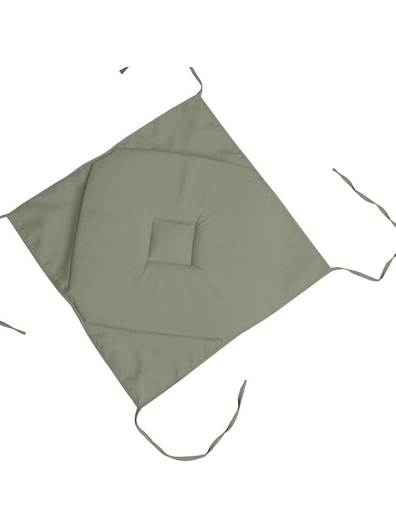 Galette de chaise 4 rabats Collection Nelsen Vert Sauge - Kiabi