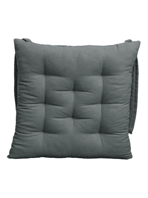 Galette de chaise 40x40x6 100%coton - Kiabi