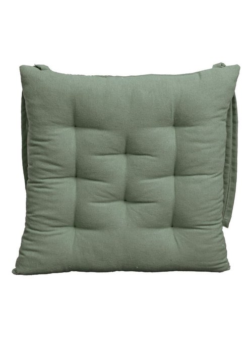 Galette de chaise 40x40x6 100%coton - Kiabi
