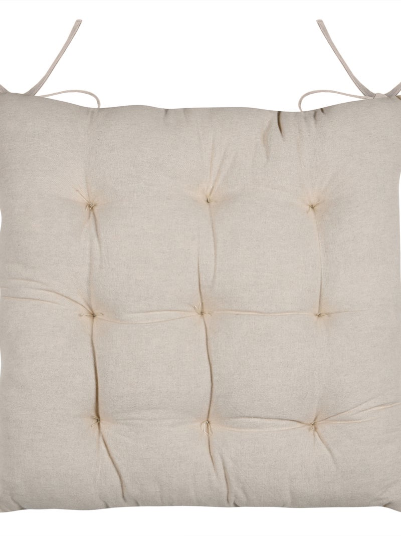 Galette de chaise à carreaux chalet Marron clair - Kiabi