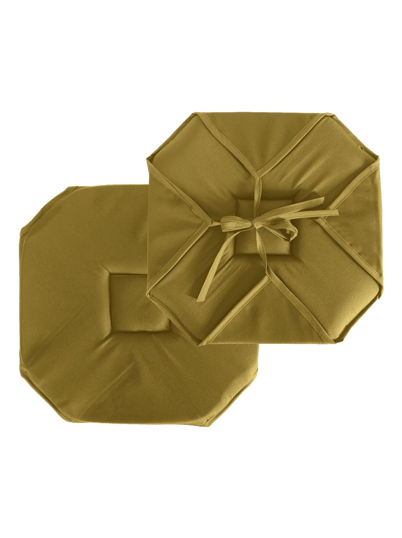 Galette de chaise à rabats et nouettes Bronze - Kiabi