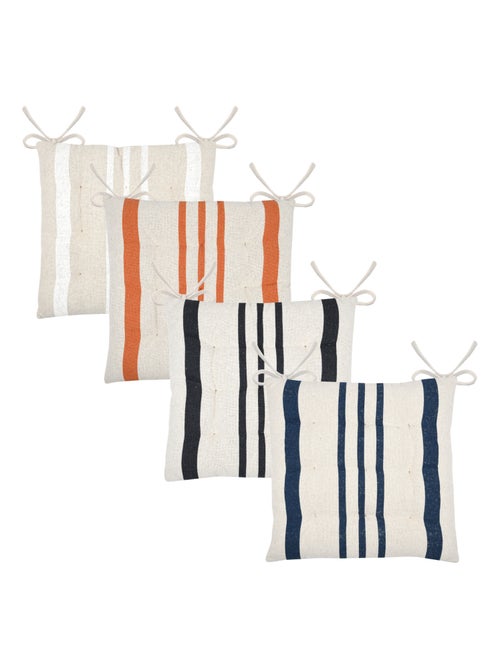 Galette de chaise à rayures - Kiabi