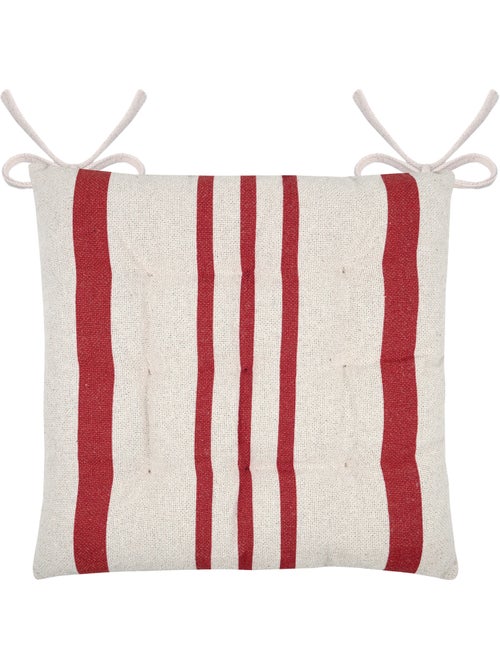 Galette de chaise à rayures - Kiabi