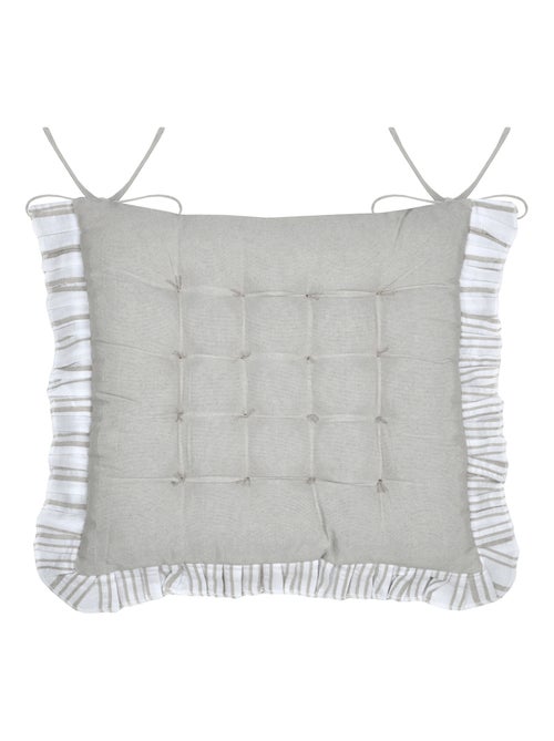 Galette de chaise à rayures verticales élégantes - Kiabi