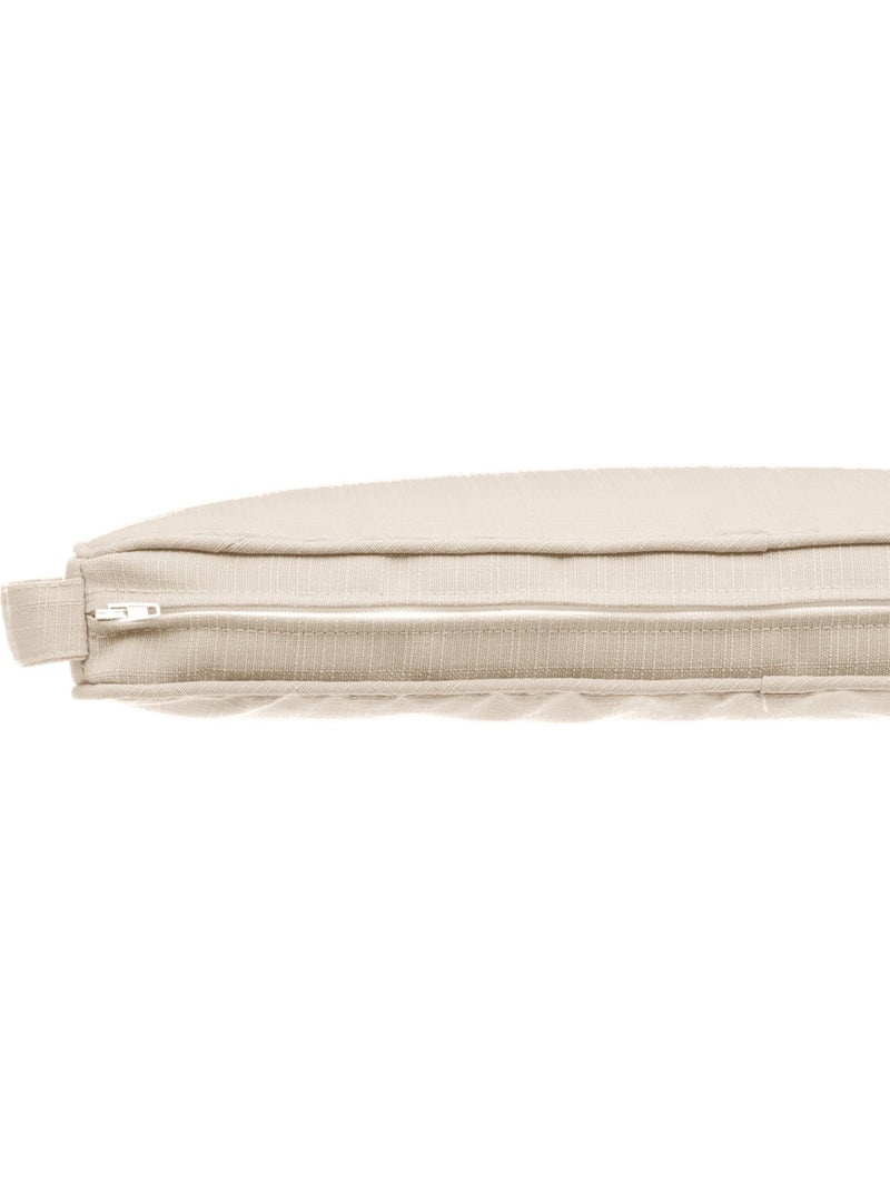 Galette de chaise à scratch "Korai" blé 40x40x4cm en polyester Beige - Kiabi