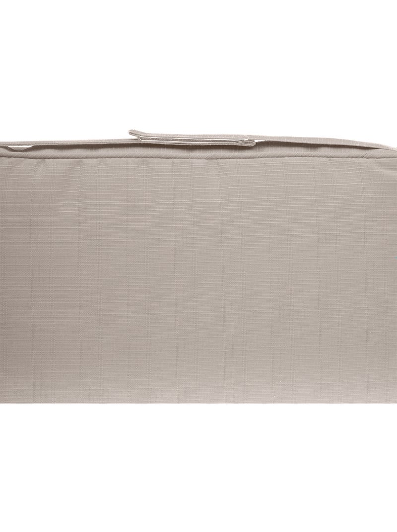 Galette de chaise à scratch "Korai" taupe 40x40x4cm en polyester Taupe - Kiabi