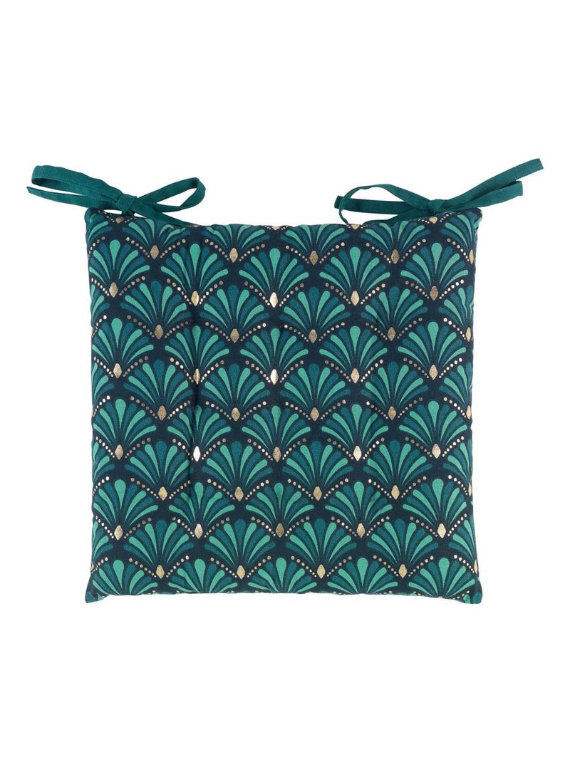 Galette de chaise art déco Bleu - Kiabi