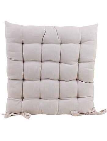 Galette de chaise beige 40x40cm