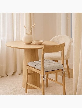 Galette de chaise beige 40x40cm