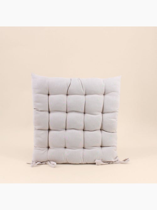 Galette de chaise beige 40x40cm - Kiabi