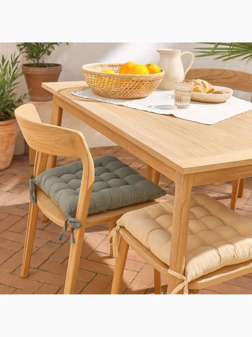 Galette de chaise beige 40x40cm - Kiabi