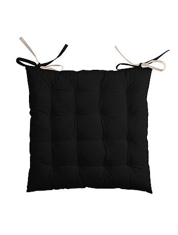 Coussin de chaise bicolore réversible