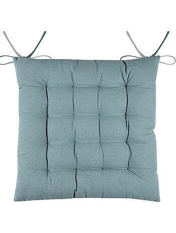 Coussin de chaise bicolore réversible