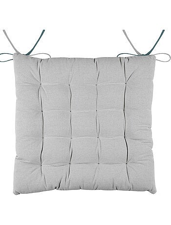 Coussin de chaise bicolore réversible