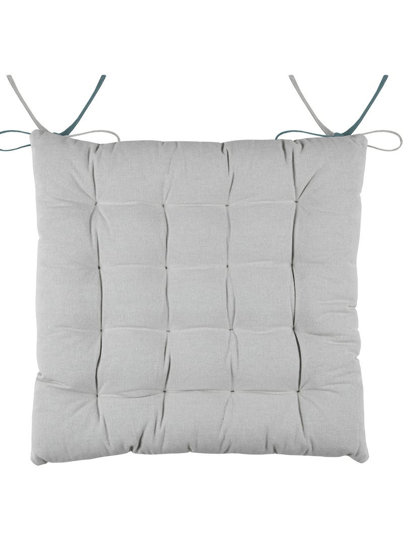 Galette de chaise bicolore Bleu - Kiabi