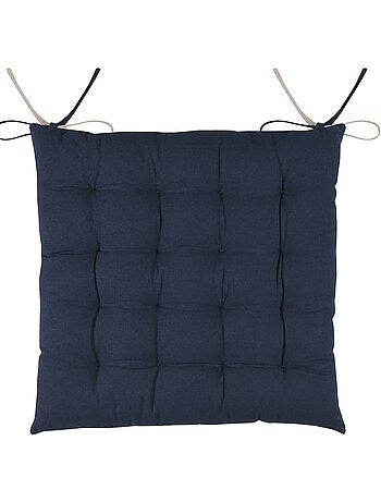 Coussin de chaise bicolore réversible