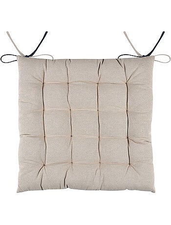 Coussin de chaise bicolore réversible