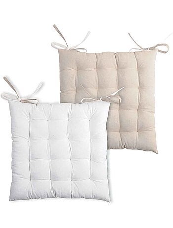 Galette de chaise bicolore