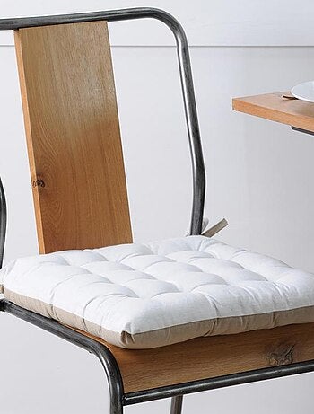 Galette de chaise bicolore