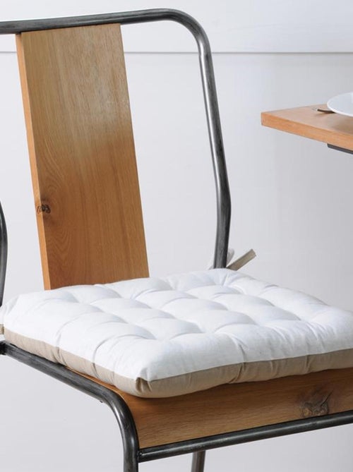 Galette de chaise bicolore - Kiabi