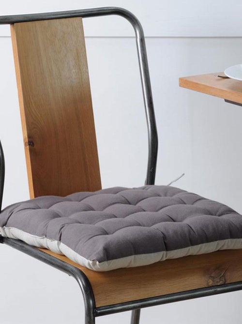 Galette de chaise bicolore - Kiabi