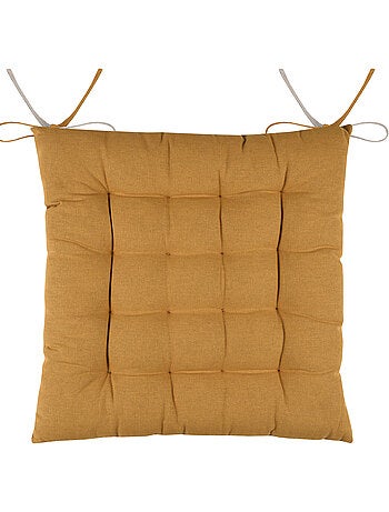 Coussin de chaise bicolore réversible