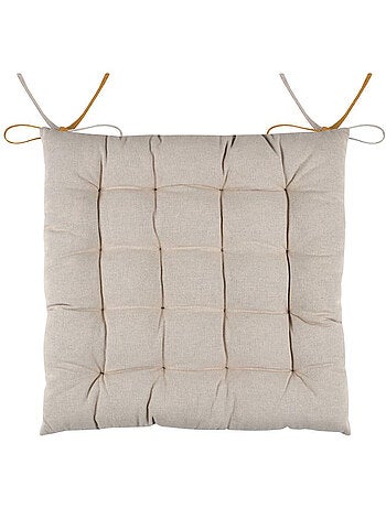 Coussin de chaise bicolore réversible