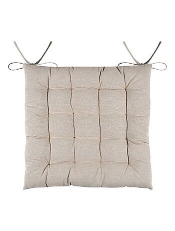 Coussin de chaise bicolore réversible