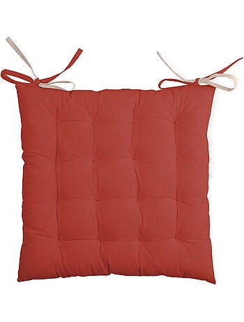 Coussin de chaise bicolore réversible