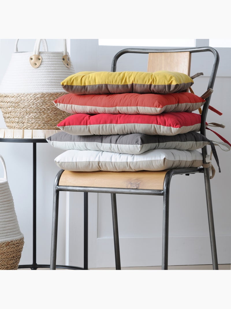 Galette de chaise bicolore Terracotta - Kiabi