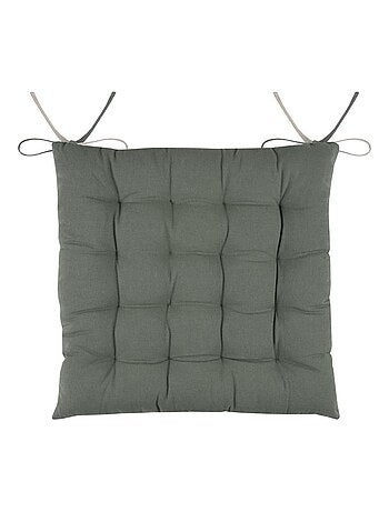 Coussin de chaise bicolore réversible