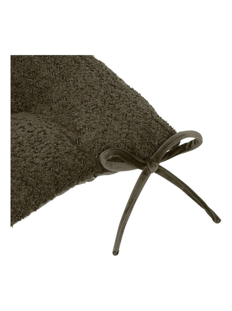 Galette de chaise bouclette Kaki - Kiabi